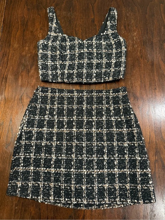 Abercrombie & Fitch Dresses & Skirts - Abercrombie & Fitch Two Piece Tweed Set Women’s XS Skirt & XXS Top Clueless Vibe